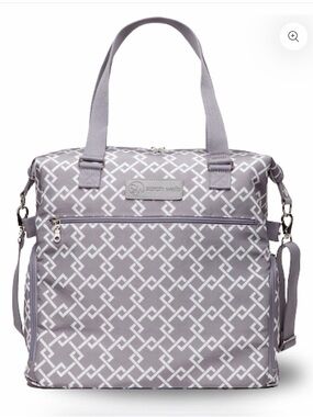 Sarah Wells Lizzy Gray Breast Pump Tote Bag Insulated Crossbody